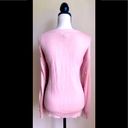 st. john's bay Light Pink Sweater w/ Faux Pearls All Over, L Photo 1