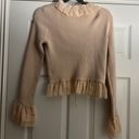 Boutique Sweater Tan Size L Photo 3