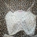 Victoria's Secret white and blue floral VS pj set matching Photo 2