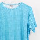 Cabin creek  Blue White Vintage 1990s Gingham Check Plaid Top Photo 3