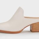 DKNY  Times Ivory Block Slip On Leather Heel Mules Size 10 Photo 12