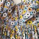 Agua Bendita Agua by  Flor La Fania Lila Size XS Floral Mini Dress Puff Sleeve Photo 11