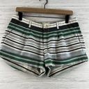 Joie  Striped Linen Blend Shorts Size 4 Photo 0