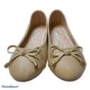 Forever Comfort Nude Cut Out Ballet Flats Size 6 Tan Photo 1