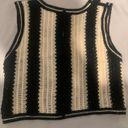 Floral Embroidered Striped Pattern Vest Multi Photo 3