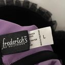 Frederick's of Hollywood Frederick’s of Hollywood Purple & Black Satin Lace Corset top Large Photo 2