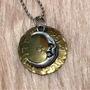 The Moon Be a Light Shine Bright Handstamped Charm Necklace Photo 2