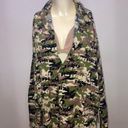 SKIMS  Size XS Long Sleeve Button Up Swim Cover Up Logo Camo Army TP-SHR-3493 NWT Photo 5