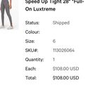 Lululemon Gray Speed Up Tight 28” Leggings Photo 7