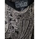 Alex Evenings NEW  Two-Piece Set Blouse Tank Size 1X Black Stone Sparkles Evening Photo 5