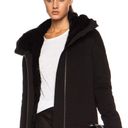 Helmut Lang Magna women’s rabbit fur-trim Tech winter hooded jacket size P Photo 0