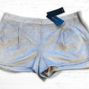 BCBG Maxazria Phillipa Vegan Suede Shorts in Moss Gray Size Large Hot Pants NWT! Photo 4