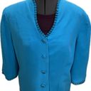 Nordstrom Vintage ’s 100% Silk Suit Turquoise  10 Photo 1