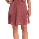 Angie Dress Popover Stripe Velvet Blush Pink M NWT Photo 0