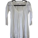 L Space White Cotton quarter sleeve Cover up Size XS Photo 0