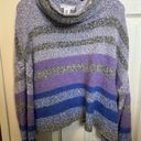 Sincerely Jules Soft Cowl Neck Striped Sweater Photo 0