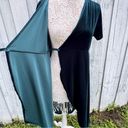 R.Vivimos Womens Green Velvet Pleated Wrap Tie Dress Flowy Party Holiday Size S Photo 8