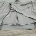 Athleta  Trekkie North Skort Gray Elastic Waist Zip Pocket  Activewear Size 12 Photo 3