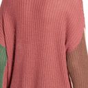 Band of Gypsies NWT  Rosa Color Block Knit Sweater Size S Photo 1