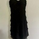 Sue Wong  Black Sequin Mini Dress Y2K Size 8 Wedding LBD Night Out Silk Photo 0