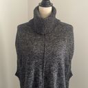 BCBGMAXAZRIA  Charcoal Grey Cowl Neck Sleeveless Sweater Vest Tunic size XS / S Photo 6