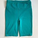 J.Crew  Weekend Cotton Stretch High Rise Bike Shorts (Teal) - XS Photo 1