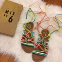 mix no. 6  wrap around flat sandal. Size 7 Photo 2