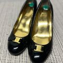 Ralph Lauren  Shelby Black Patent Pumps heels sz 8 Photo 1