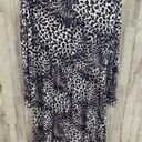 Lounge Soma Intimates Purple Leopard Print Faux Wrap Sleep Dress  Nightgown Photo 3