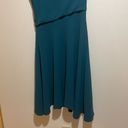 Reiss  Marling Asymmetric Faux Wrap Front Sleeveless Midi Dress Teal Size 12 Photo 8