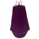 Chaser  Velvet Midi Dress Hi Lo Stretch Slip Dress Purple Medium Photo 5