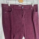 Lane Bryant  Size 16 Purple High Rise Ankle Skinny Jeans 38"x27" SHORT Photo 2