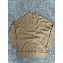 Free People  we the free mock neck oversized knit sweater long tan light brown M Photo 7