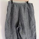 J.Jill  Linen Love Linen Women’s Wide Leg Crop Pants Grey Marl Size XL Photo 3