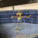 7 For All Mankind 7 For‎ All Mankind Blue Kimmie Crop Distressed Jean sz 25 Photo 8