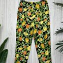 Talbots  Citrus Fruit Print Slacks Crop Pants size 12 Photo 2