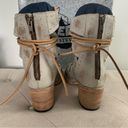 FREEBIRD by Steven  Hazel Ice Gladiator Sandals Heeled Lace Up Shoes Size 9 Photo 5