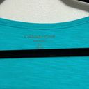 Coldwater Creek  100% Cotton Eyelet Turquoise T-Shirt - Size 2X Photo 2