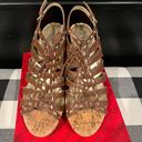 Guess Brown Boho Lace up Wedge Sandals Sz 9.5 Great Condition Photo 1