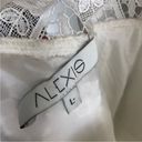 Alexis Revolve Luciana White Sheer Cut Out Panel Lace Bustier Short Sleeve Dress Photo 7