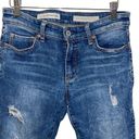 Pilcro and the Letterpress  Womens Distressed Slim Straight Jeans Blue Size 27 Photo 1