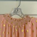 White Birch Pink Smocked Neckline Dress Photo 3