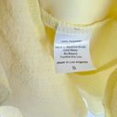 Lucy in the Sky  Wrap Ruffle Dress in Yellow Pebble Crepe Size Small S EUC Photo 5