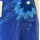 Vintage Blue D.G. NWT  lambswool angora sweater pullover beaded shoulder pads Photo 3