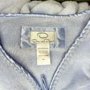 Oscar de la Renta  Ladies S/M Baby Blue Plush Full Zip Lg Sleeve Robe Housecoat Photo 9