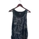 Isabel Maternity  Dress Women Medium Black Scoop Neck Sleeveless Abstract Print Photo 4