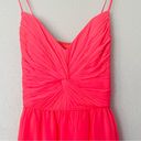 Shoshanna NWT  Carine 100% Silk Bright Pink Spaghetti Strap Mini Dress Size 10 Photo 1