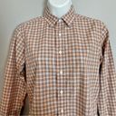 Nordstrom Vintage 1970s  Shirt Plaid Women Button-Up Brown Office Long Sleeve Photo 3