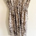 Rebecca Taylor  Womens Leopard Animal Print Elastic Waist Faux Wrap Dress Size 10 Photo 7