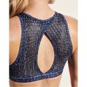 Peloton RARE  “With” Stardust Tweed Sports Bra Logo High Neck Mesh- Size Small Photo 1